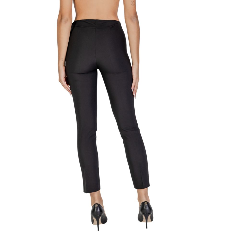 Sandro Ferrone Schwarze Polyesterjeans und -hose