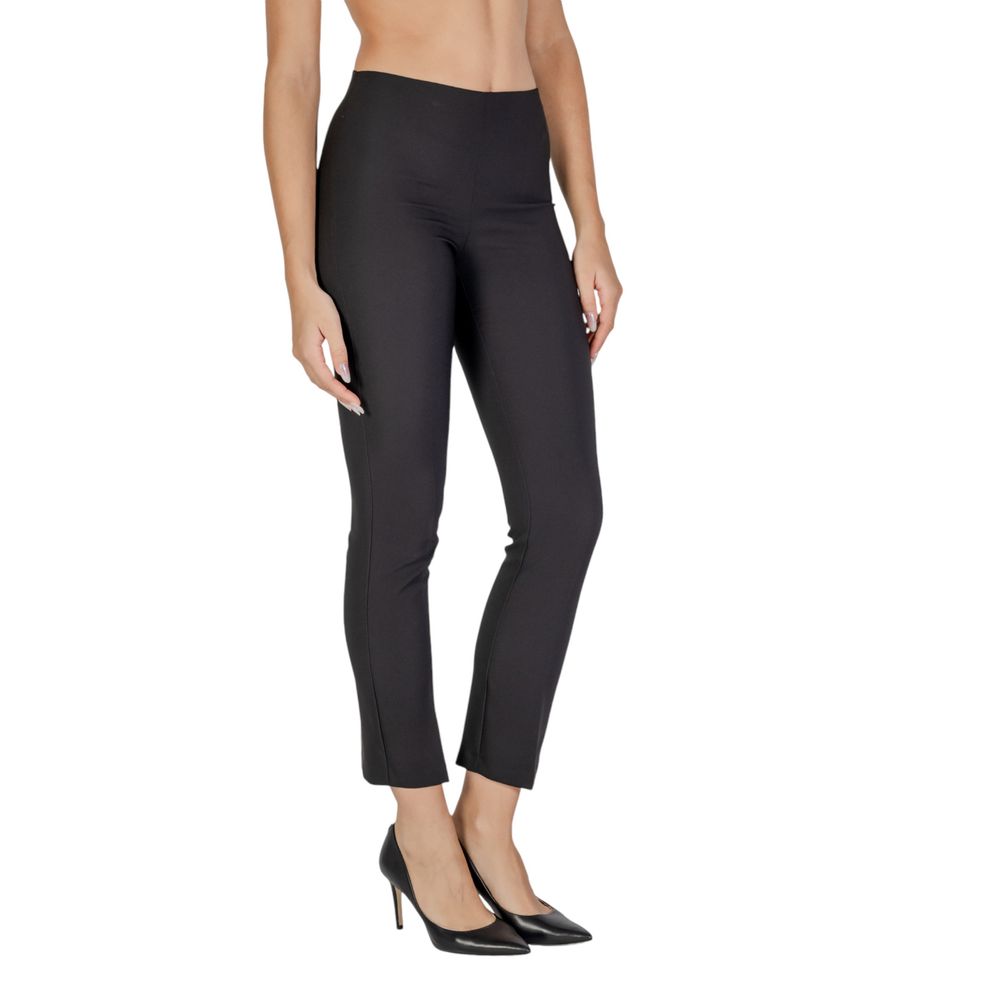 Sandro Ferrone Schwarze Polyesterjeans und -hose