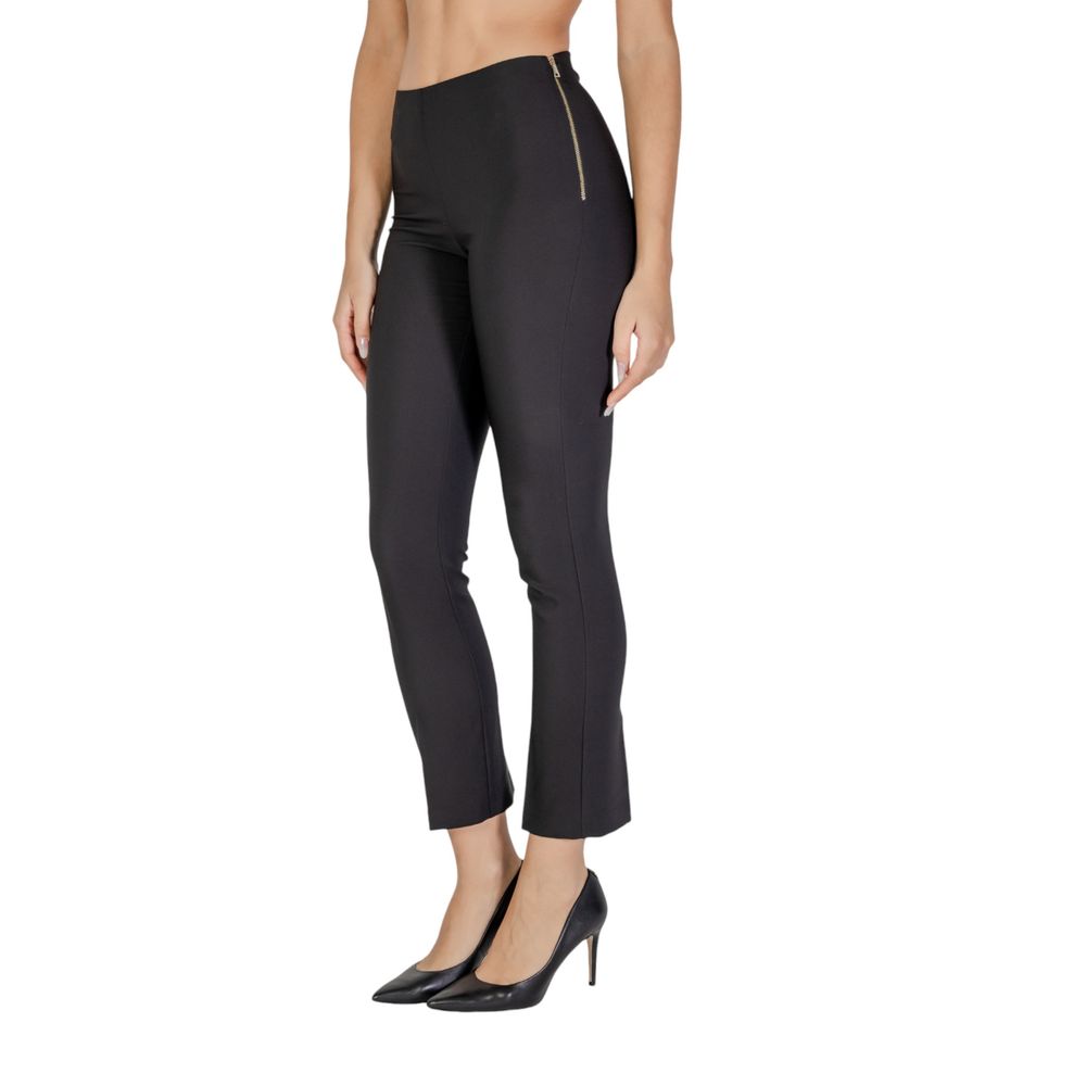 Sandro Ferrone Schwarze Polyesterjeans und -hose
