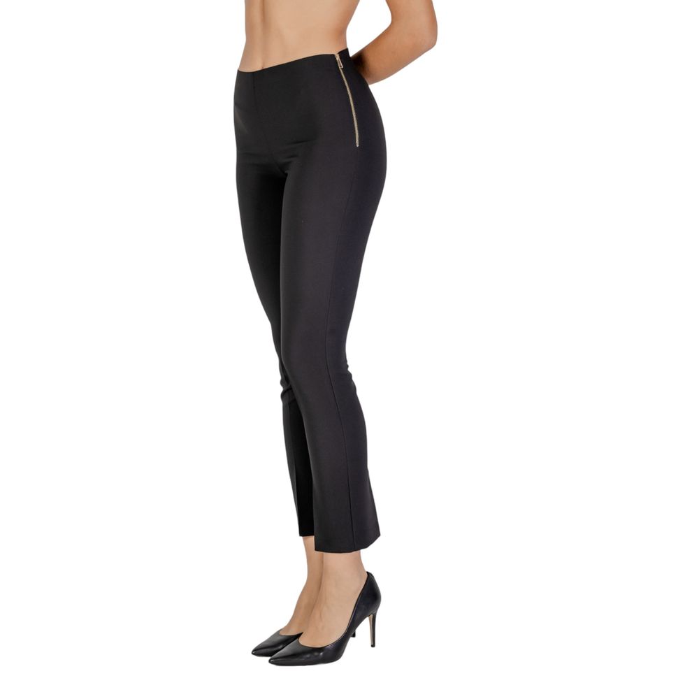Sandro Ferrone Schwarze Polyesterjeans und -hose