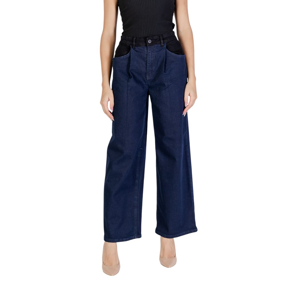 ICHI Jeans und Hosen aus Baumwolle in Blau