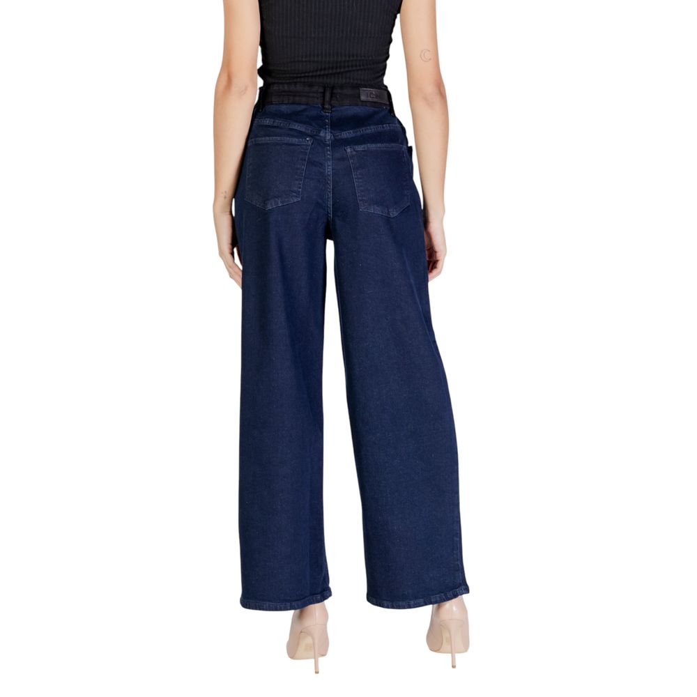 ICHI Jeans und Hosen aus Baumwolle in Blau