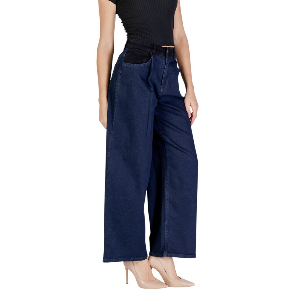 ICHI Jeans und Hosen aus Baumwolle in Blau