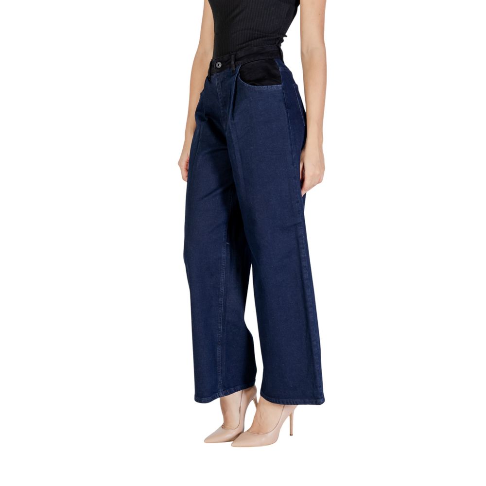 ICHI Jeans und Hosen aus Baumwolle in Blau