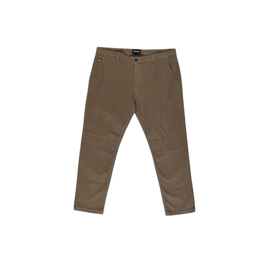 Jeans e pantaloni in cotone beige Lyle & Scott