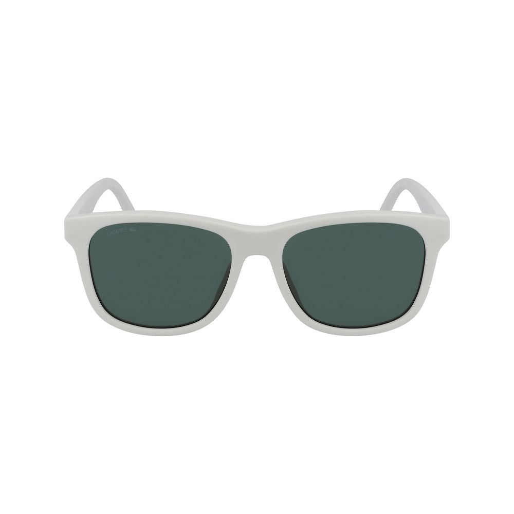 Lacoste – Weiße Sonnenbrille mit Spritzguss
