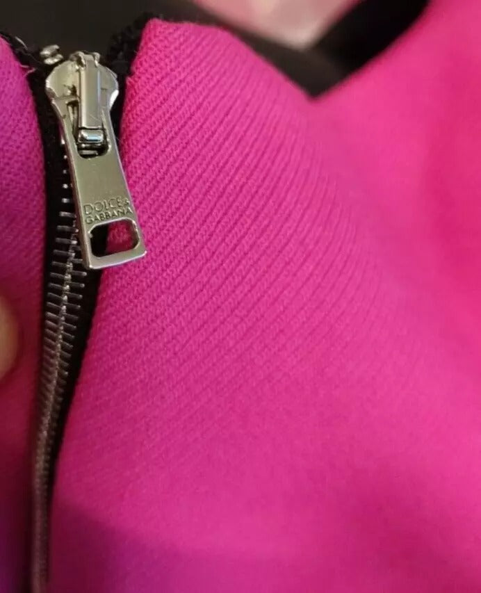 Dolce & Gabbana – Rosa ärmelloses, figurbetontes Minikleid in A-Linie