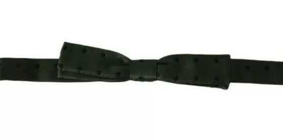 Dolce & Gabbana Grüne Seidenkrawatte mit Punkten für Herren