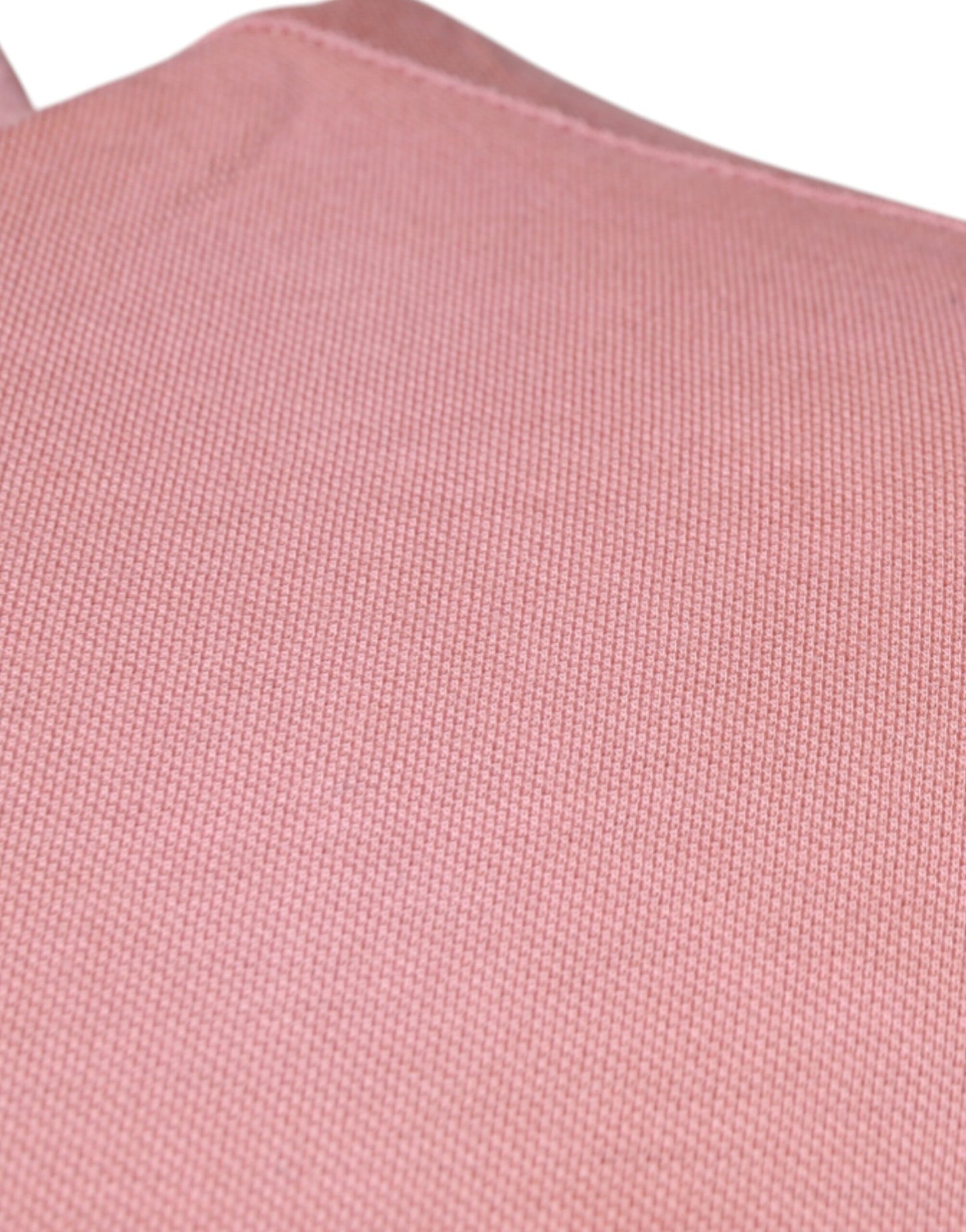 Dolce & Gabbana – Kurzärmliges Poloshirt mit rosa Kronenkragen
