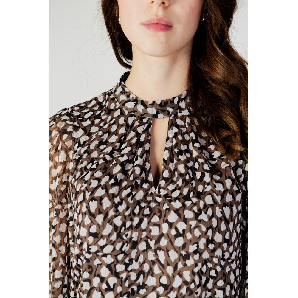 Vila Clothes – Schwarzes Hemd aus recyceltem Polyester