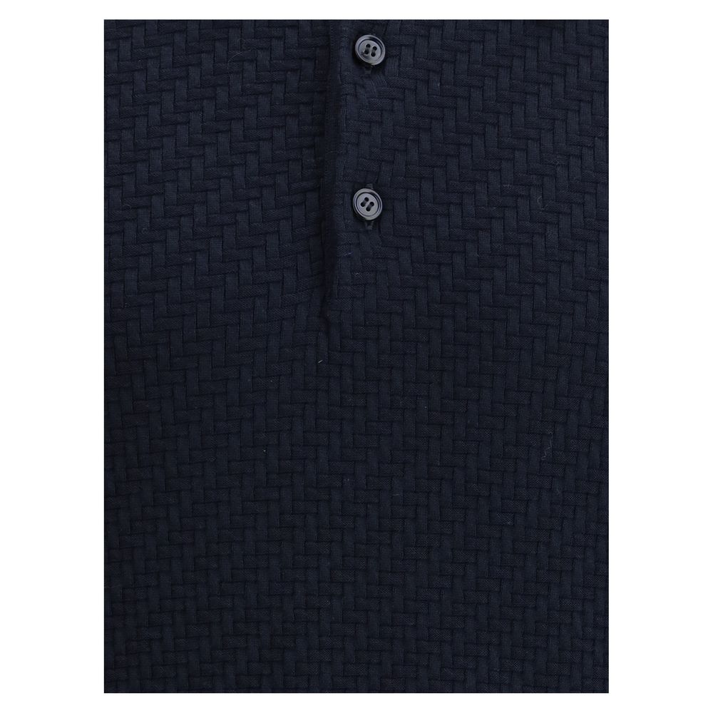 Brioni Polo Shirt with woven pattern