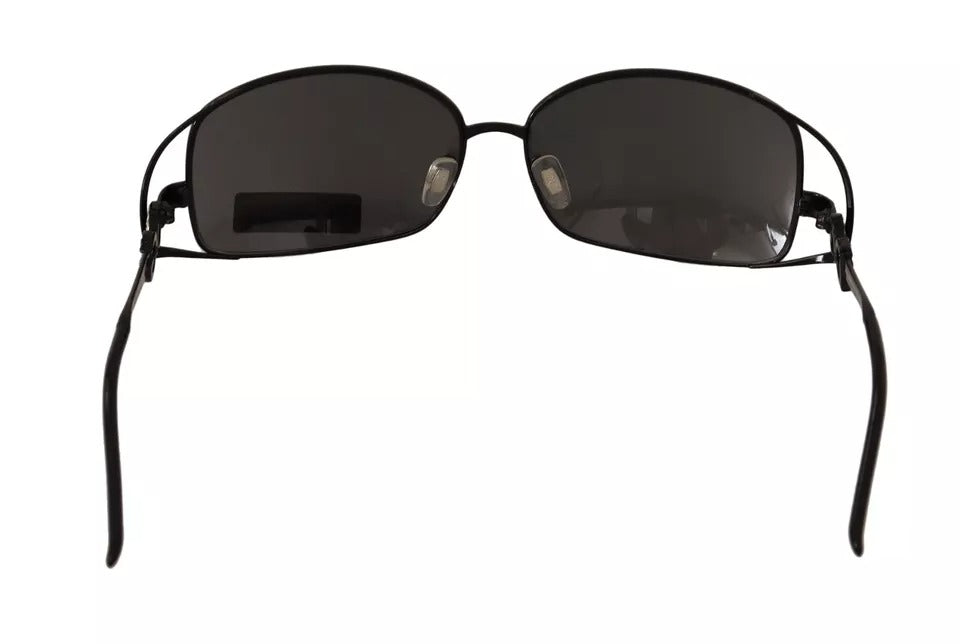 Dolce & Gabbana Sonnenbrille mit schwarzem Metallrahmen und Logo und Kristallen, DG2016B