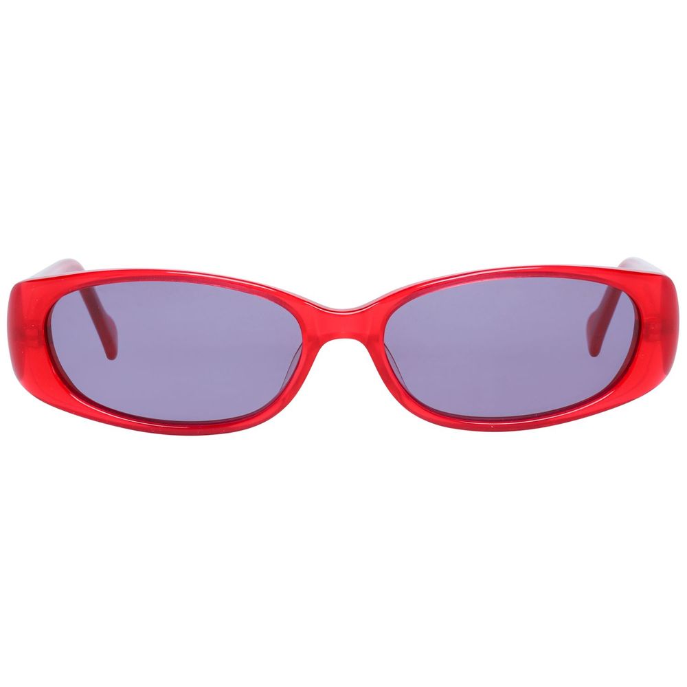 More & More Sonnenbrille aus rotem Kunststoff