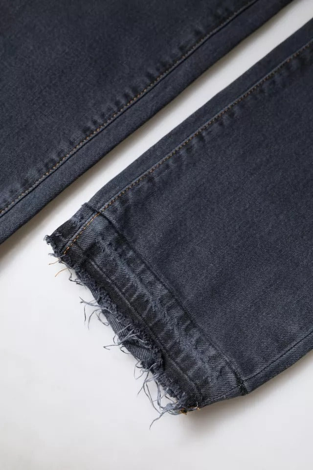 Dolce & Gabbana Dunkelgraue Skinny-Jeans aus Baumwolle