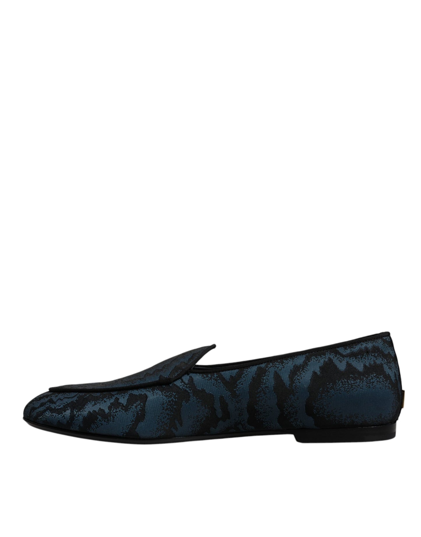 Dolce & Gabbana Blau Schwarz Flats Herren Loafer Abendschuhe