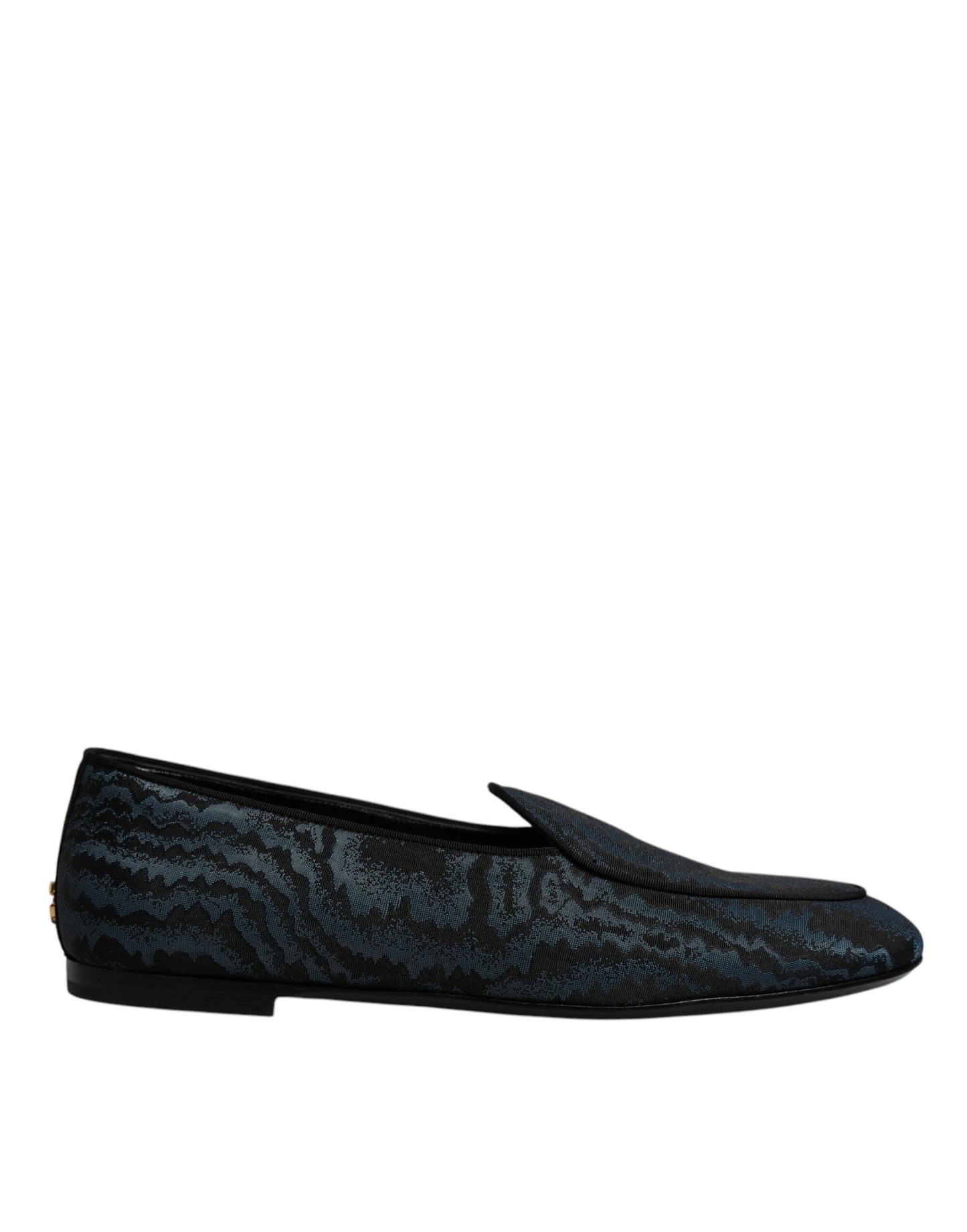Dolce & Gabbana Blau Schwarz Flats Herren Loafer Abendschuhe