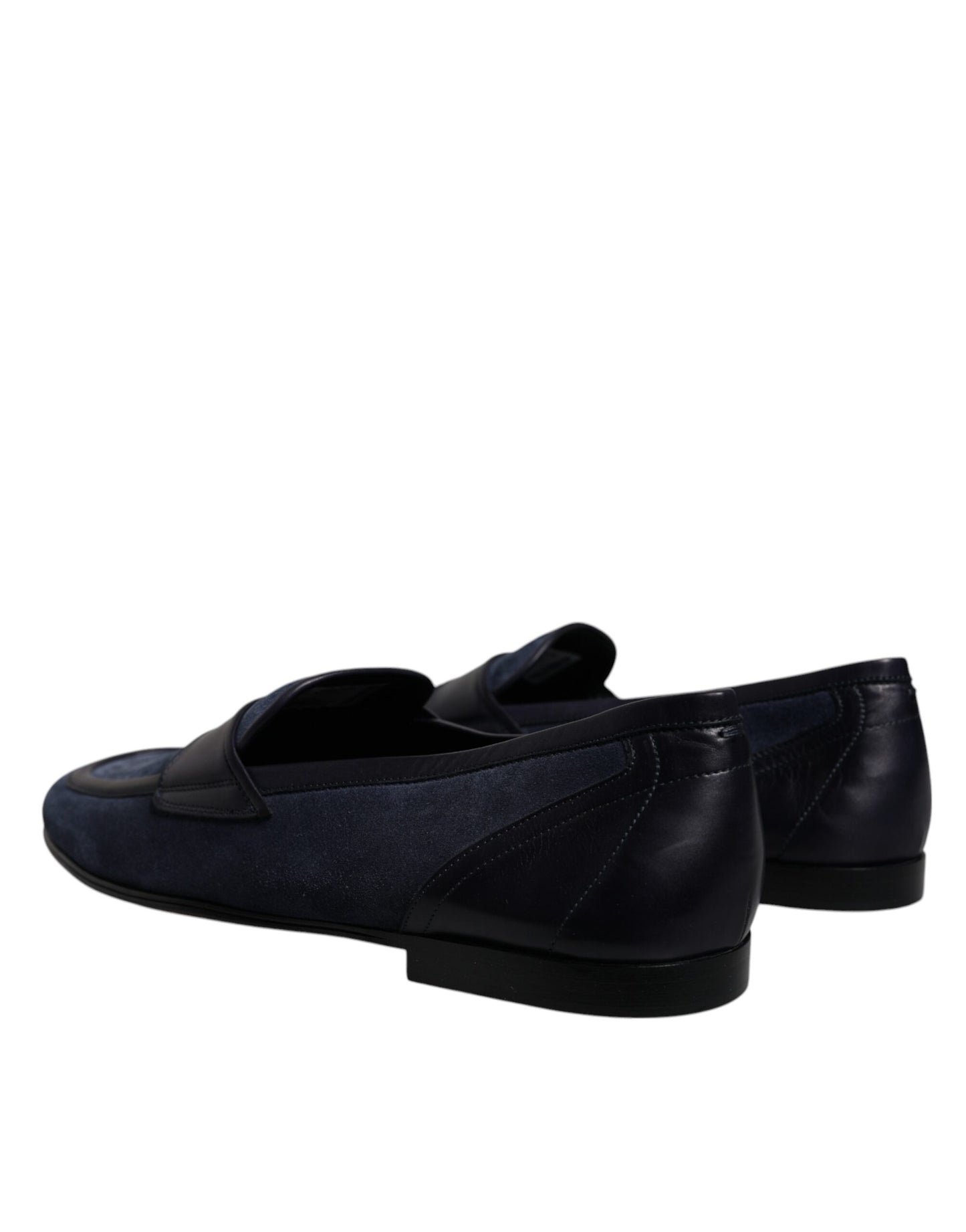 Dolce & Gabbana Blaue Wildlederschuhe Loafer Mokassin Schuhe