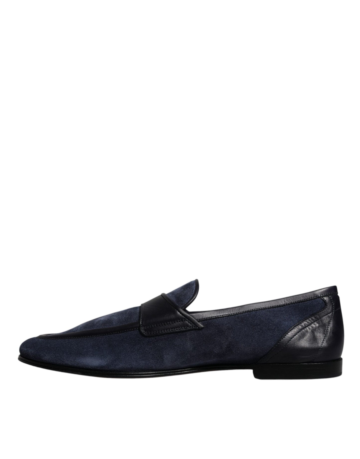 Dolce & Gabbana Blaue Wildlederschuhe Loafer Mokassin Schuhe