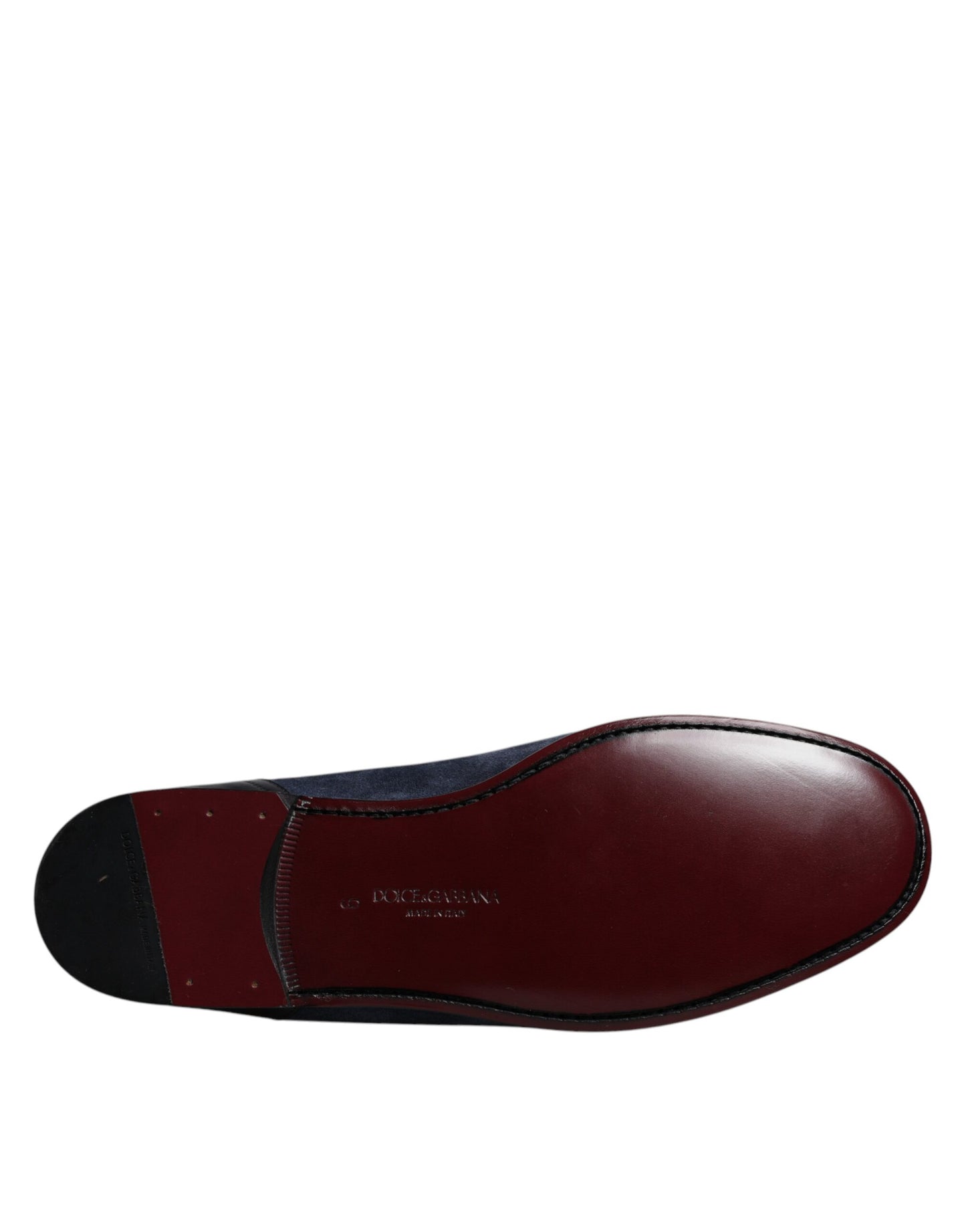 Dolce & Gabbana Blaue Wildlederschuhe Loafer Mokassin Schuhe