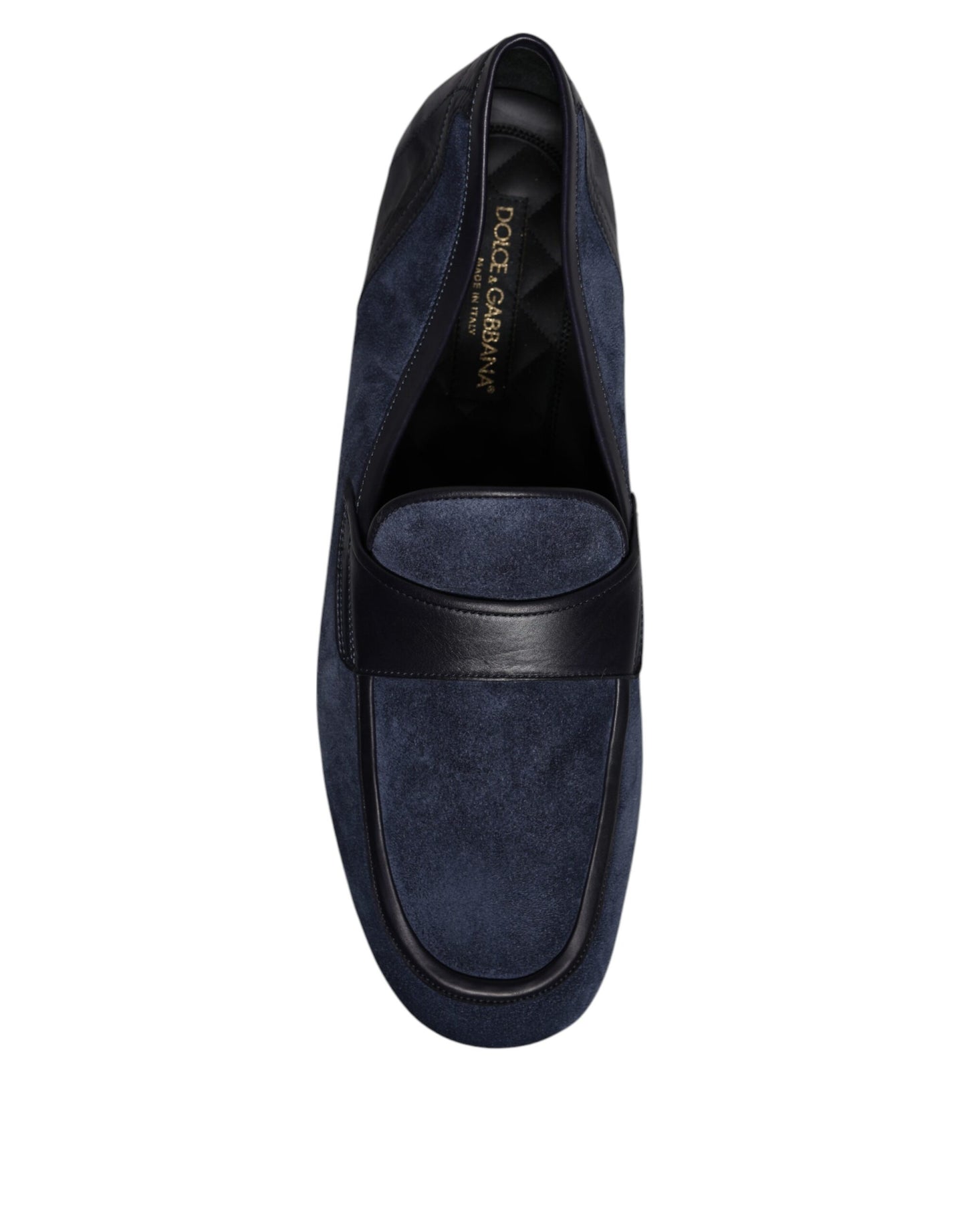 Dolce & Gabbana Blaue Wildlederschuhe Loafer Mokassin Schuhe