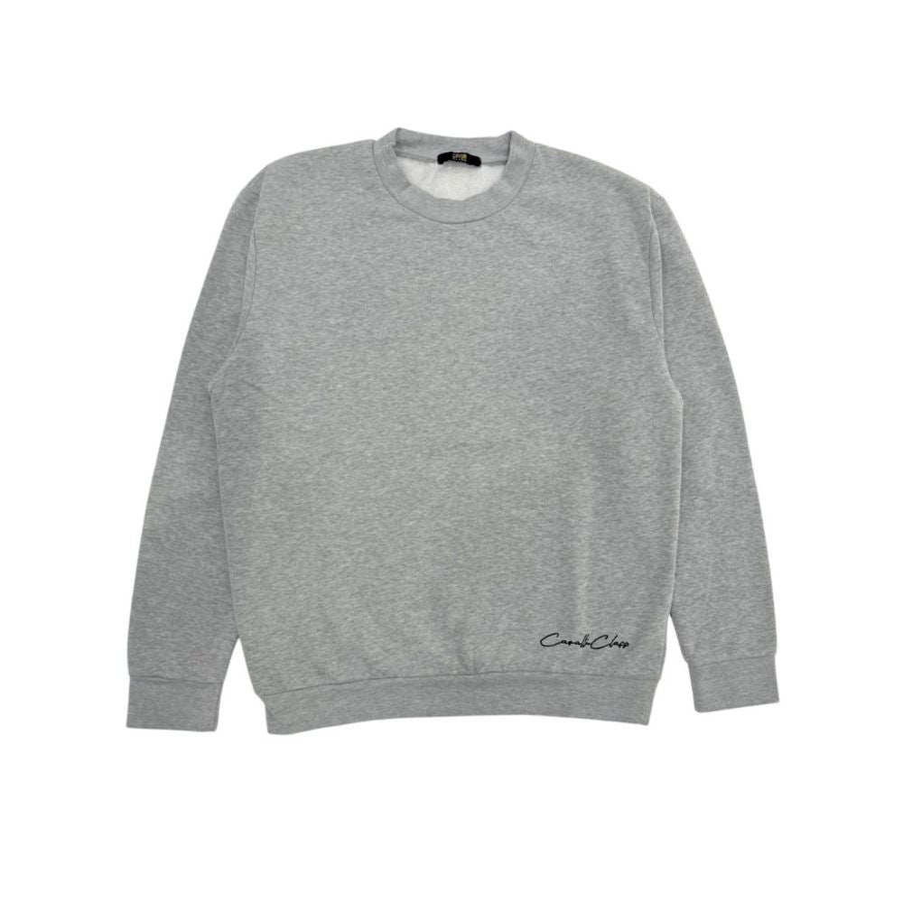 Cavalli Class Gray Polyester Women Hoodie