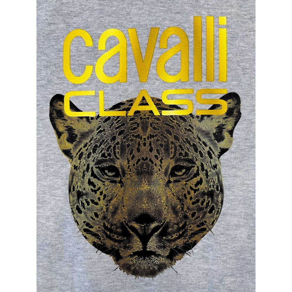 Cavalli Class Gray Cotton Women Sweater