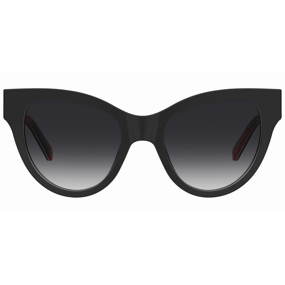 Love Moschino – Schwarze Acetat-Sonnenbrille