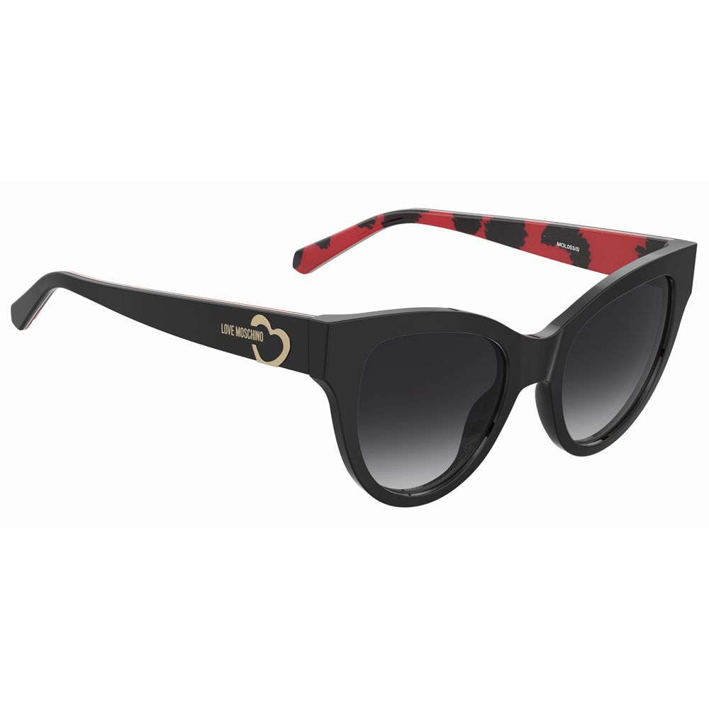 Love Moschino – Schwarze Acetat-Sonnenbrille