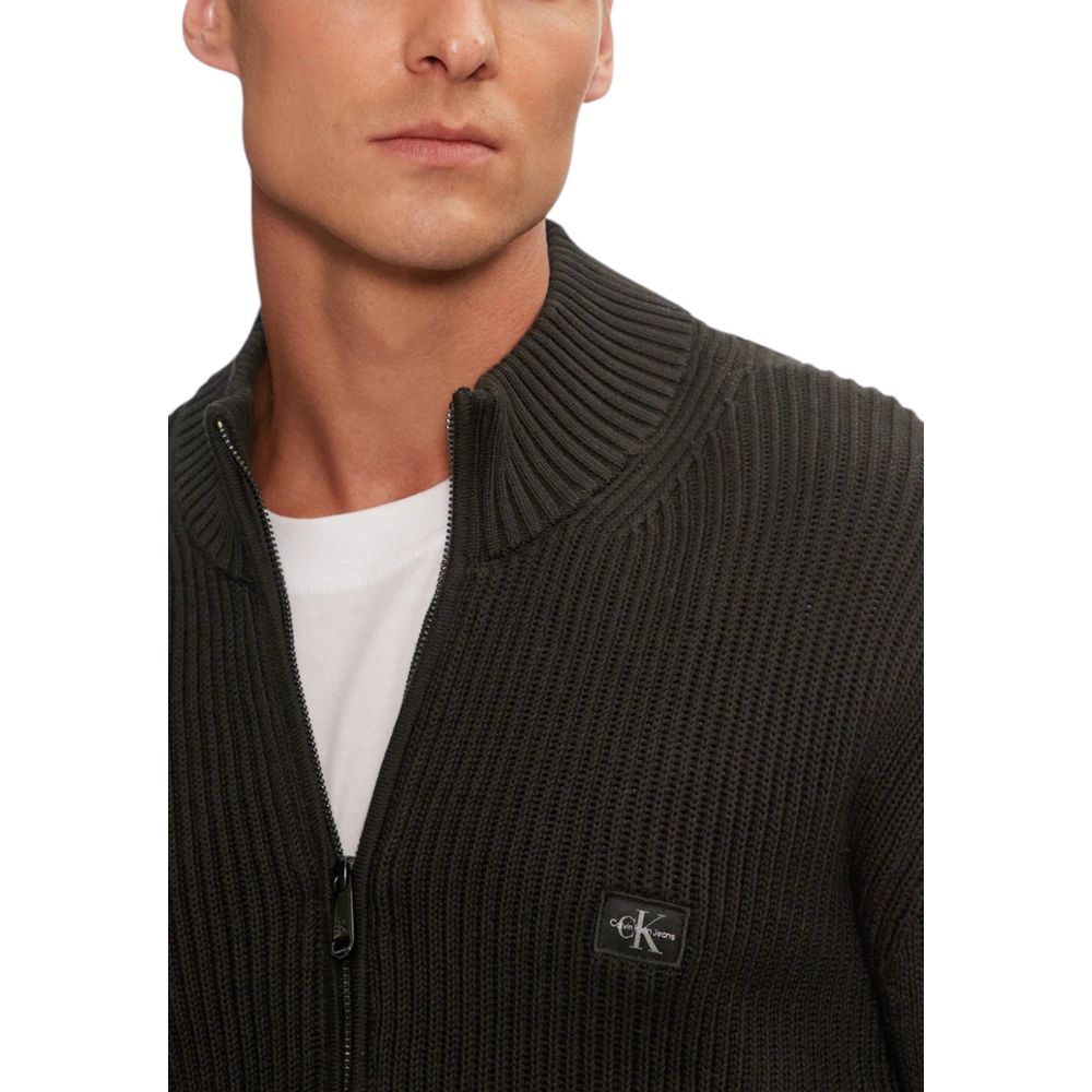 Cardigan in cotone nero Calvin Klein Jeans