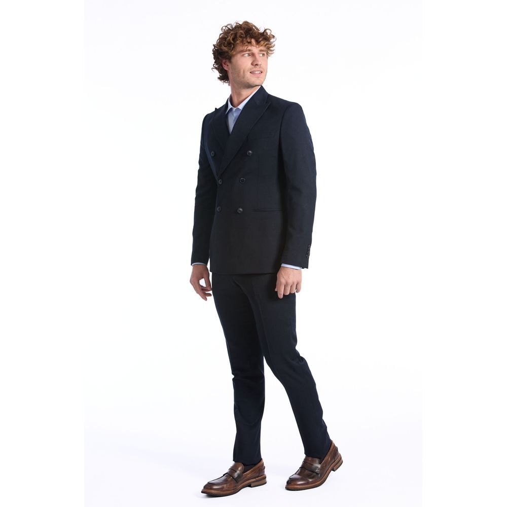 Baldinini Trend Blauer Wollanzug