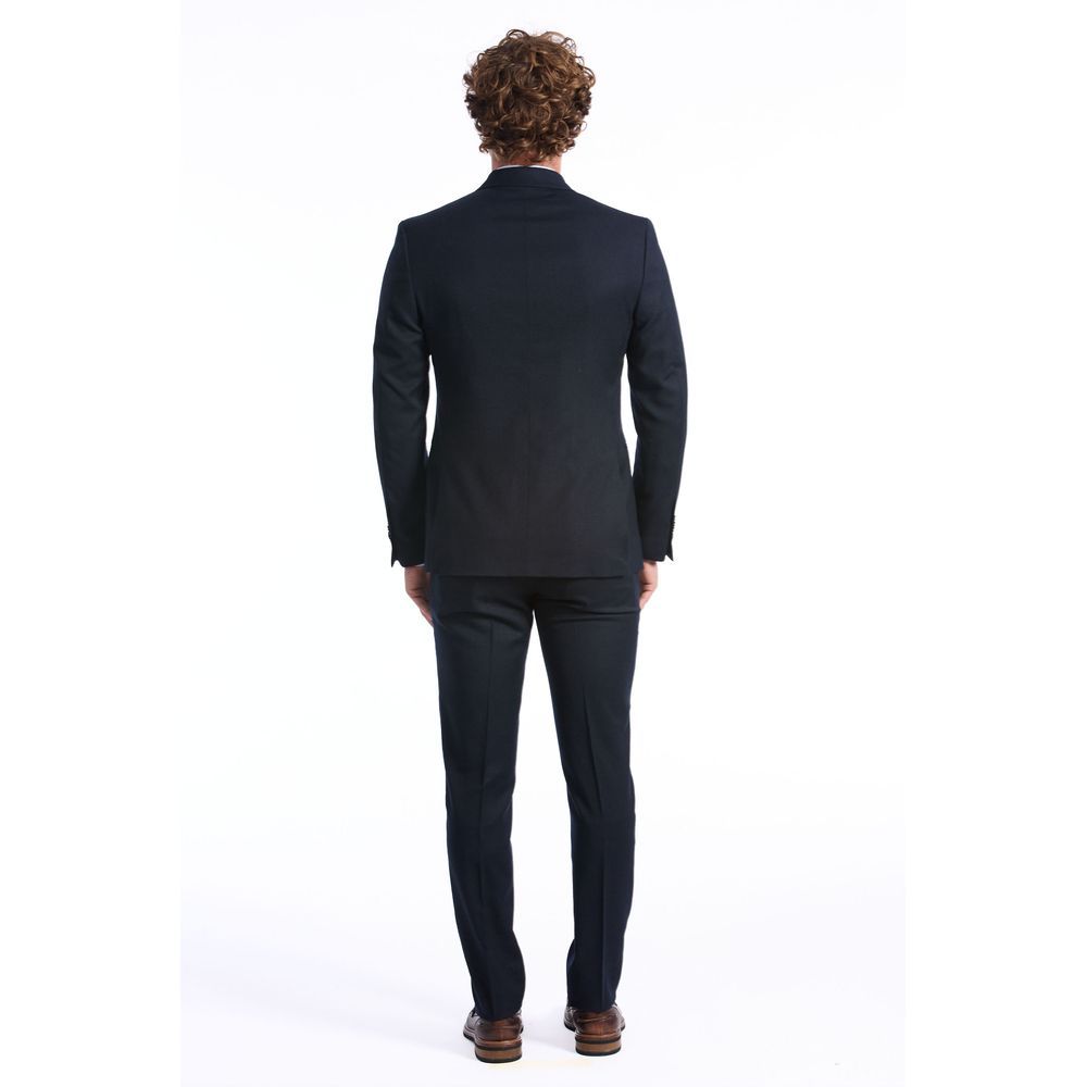 Baldinini Trend Blauer Wollanzug