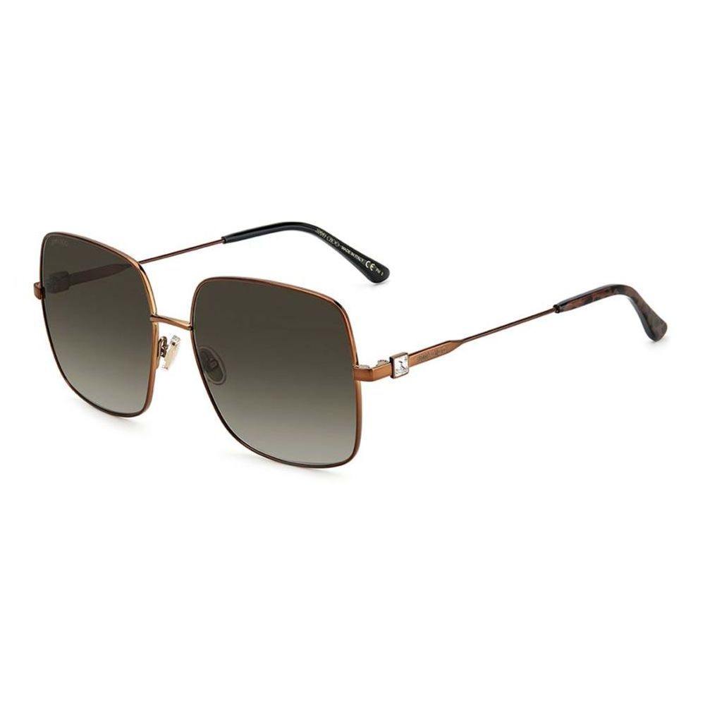 Occhiali da sole Jimmy Choo in metallo marrone