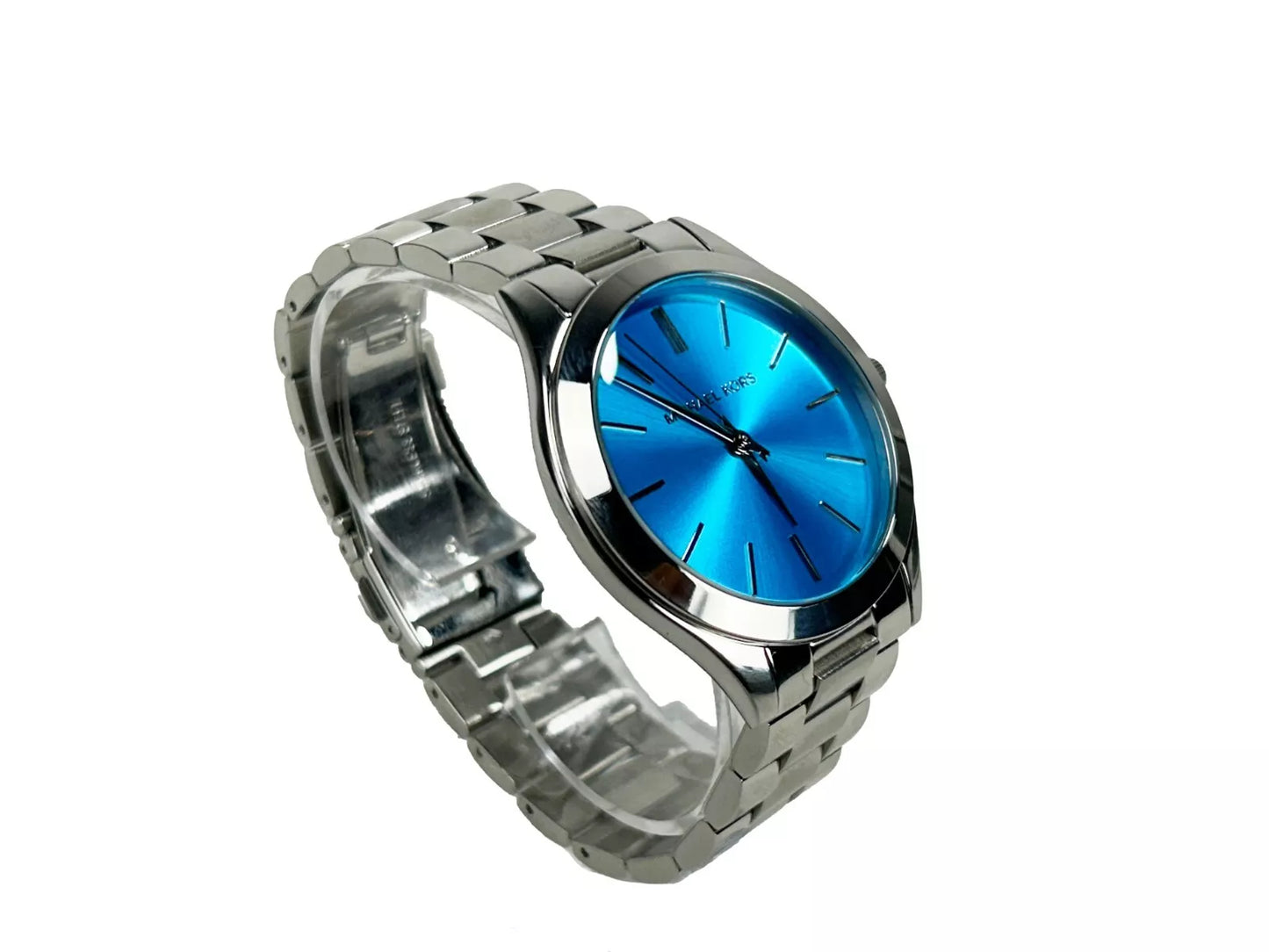 Michael Kors Slim Runway Edelstahluhr Blau Silber MK3292