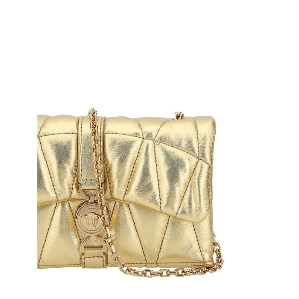 Borsa a tracolla Versace Kleio Mini in pelle di agnello