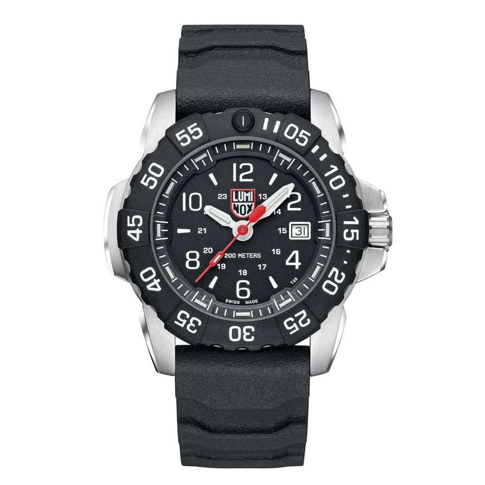 Luminox – Schwarze Kautschukuhr