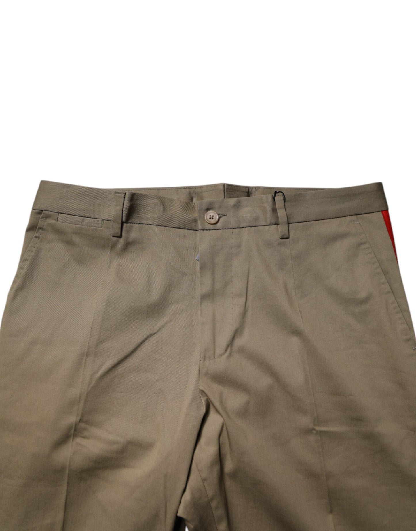 Dolce & Gabbana – Karottenhose aus Baumwolle in Dunkelkhaki