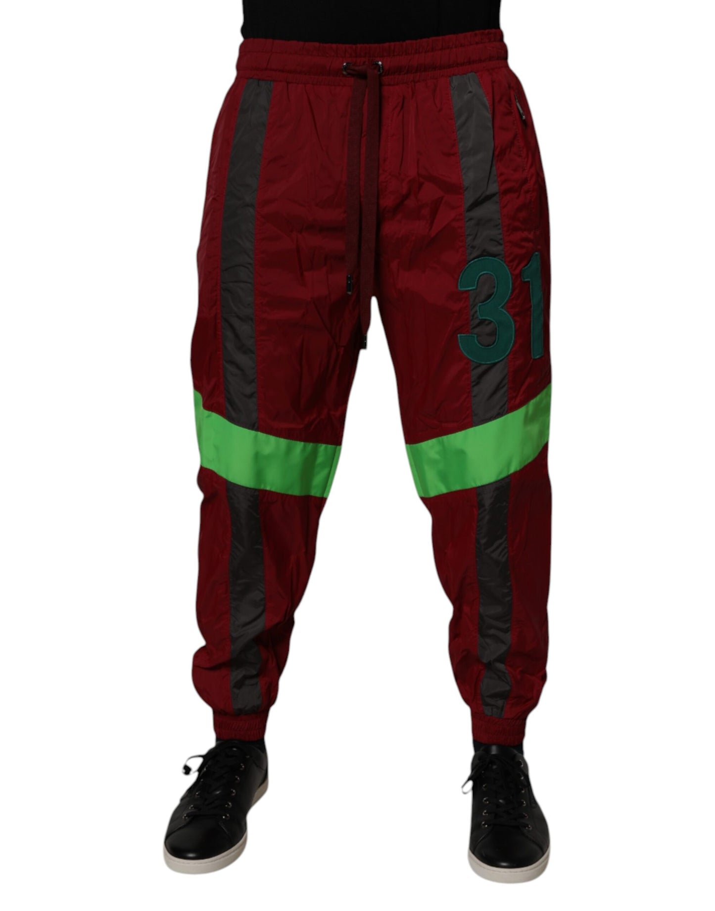 Dolce & Gabbana Kastanienbraune Jogginghose aus Nylon für Herren