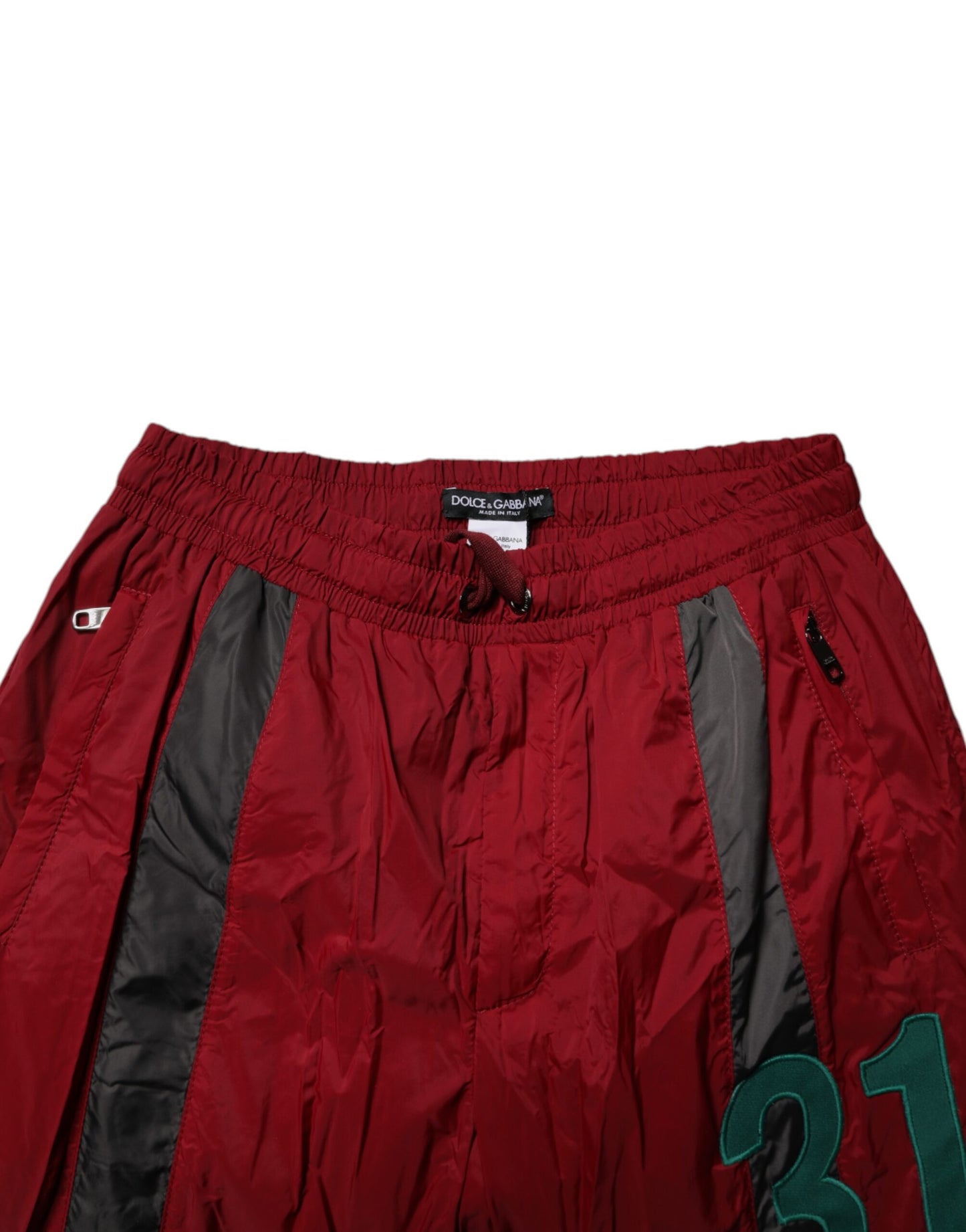 Dolce & Gabbana Kastanienbraune Jogginghose aus Nylon für Herren