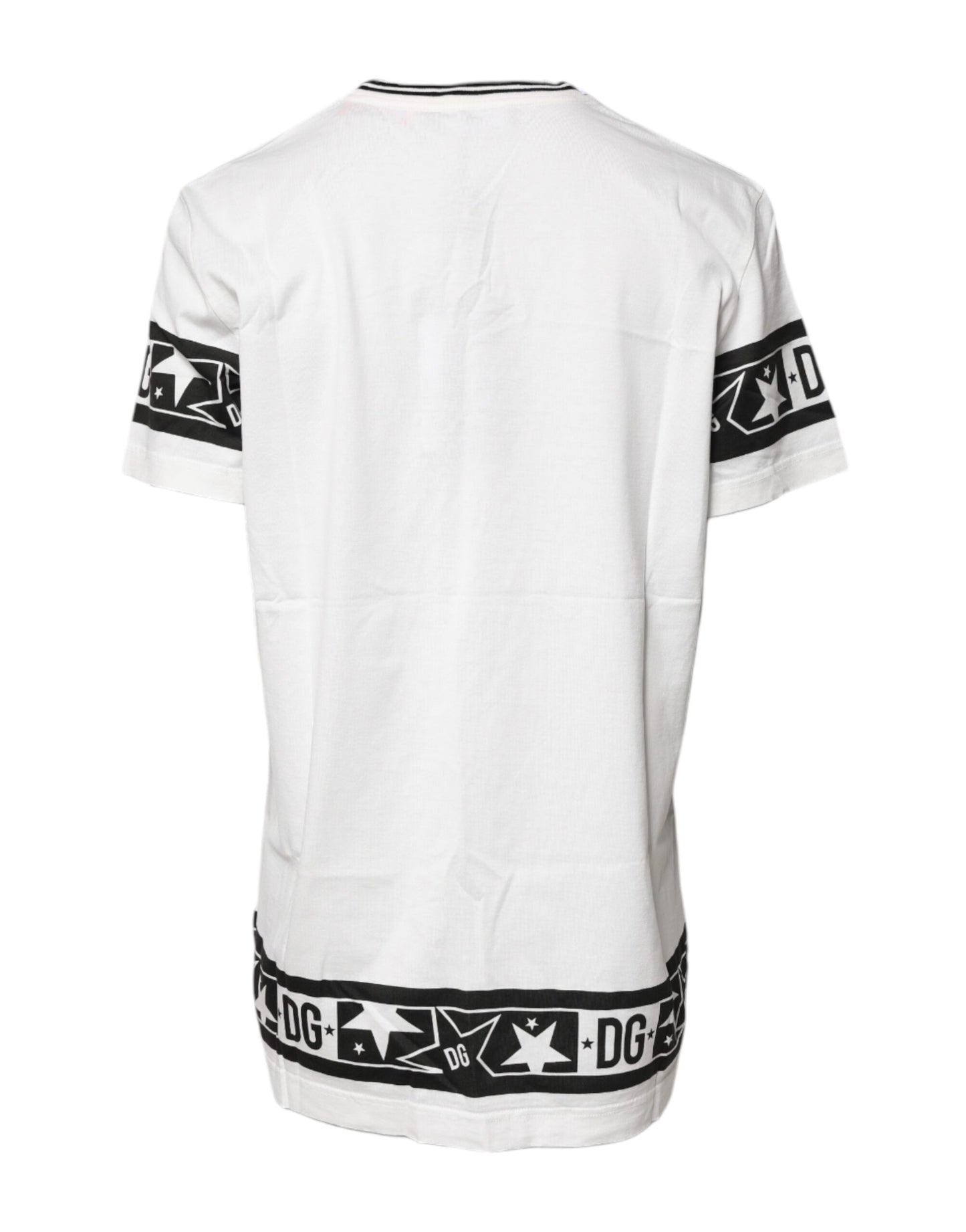 T-shirt girocollo in cotone bianco #DGMilllennials di Dolce & Gabbana