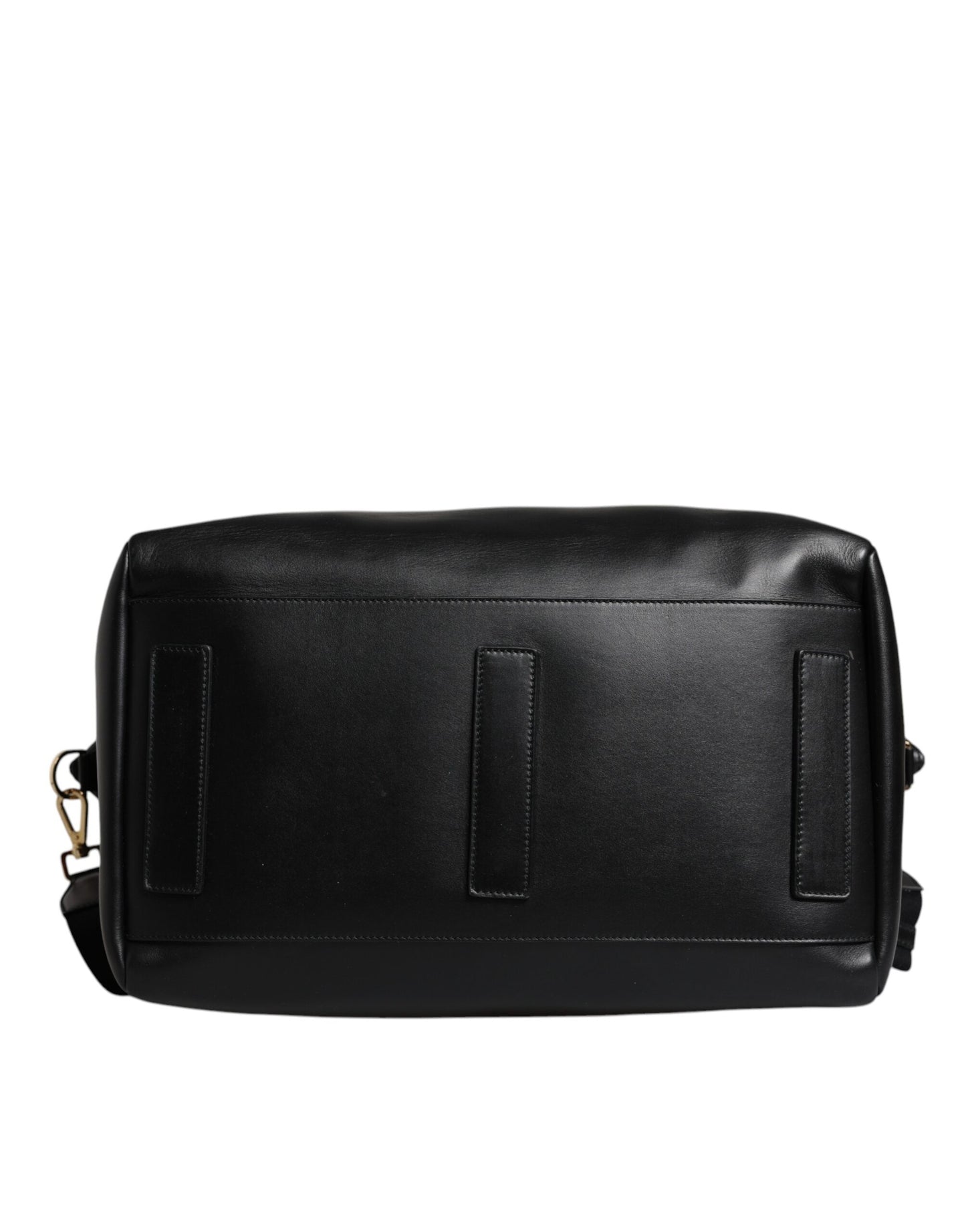 Dolce & Gabbana – Reisetasche aus schwarzem Kalbsleder mit Schulterriemen