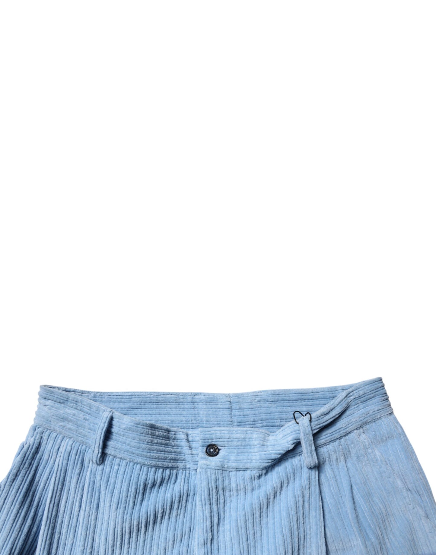 Dolce & Gabbana Hellblaue Skinny-Jeans aus Cord-Baumwolle