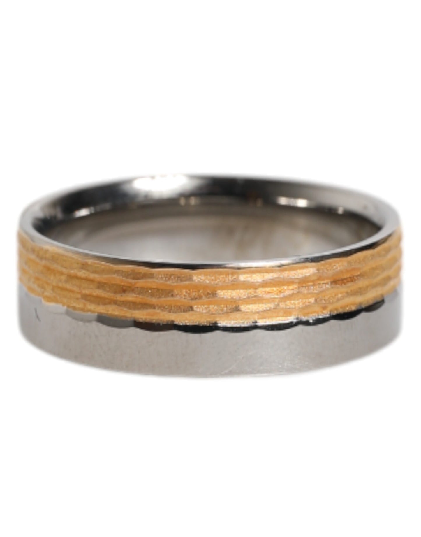 Dolce & Gabbana – Goldfarbener Ring aus echtem Messing mit DG-Logo