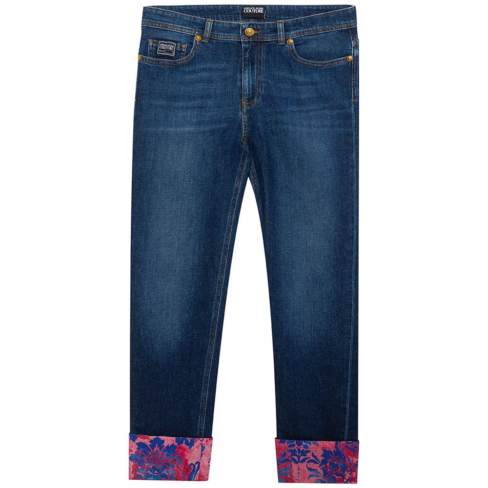 Versace Jeans – Blaue Jeans und Hose aus Baumwolle