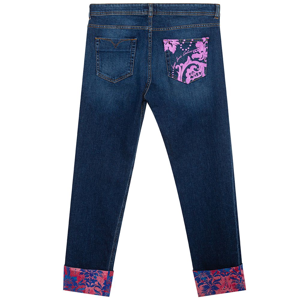 Versace Jeans – Blaue Jeans und Hose aus Baumwolle