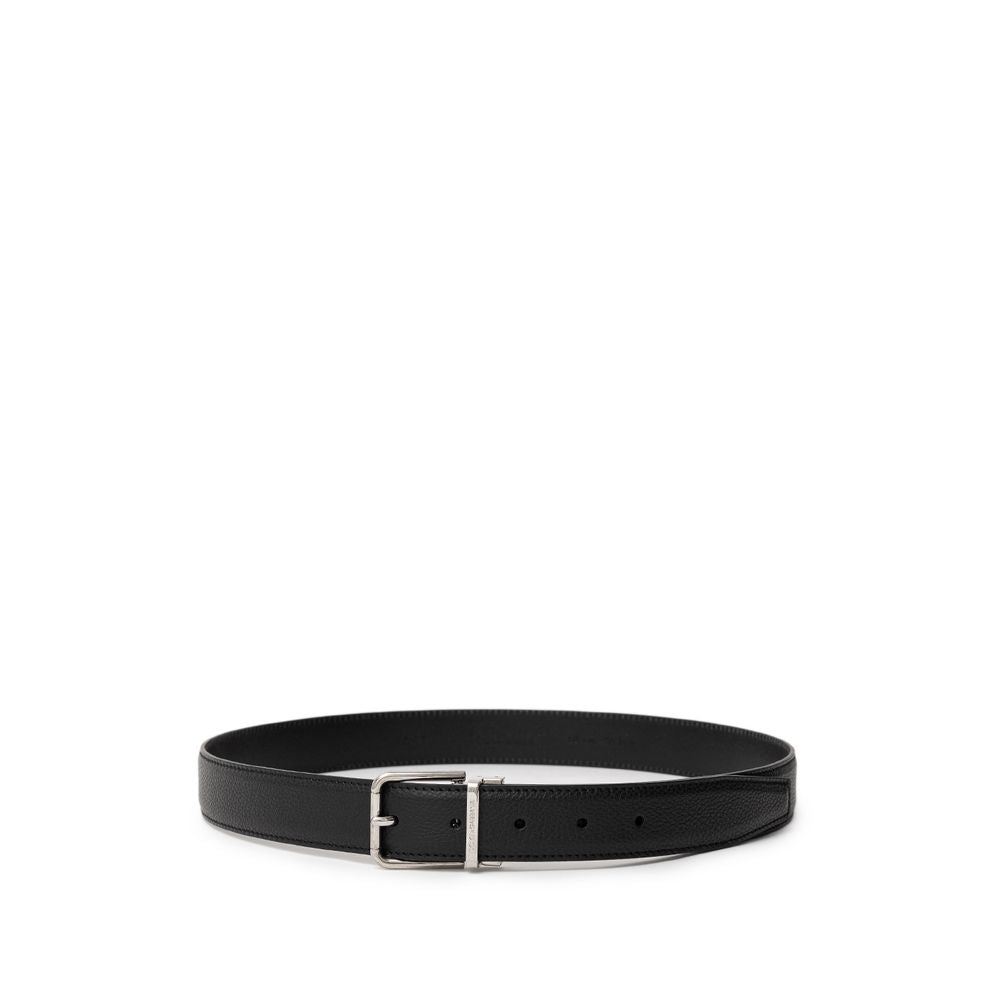 Cintura in pelle nera Dolce & Gabbana
