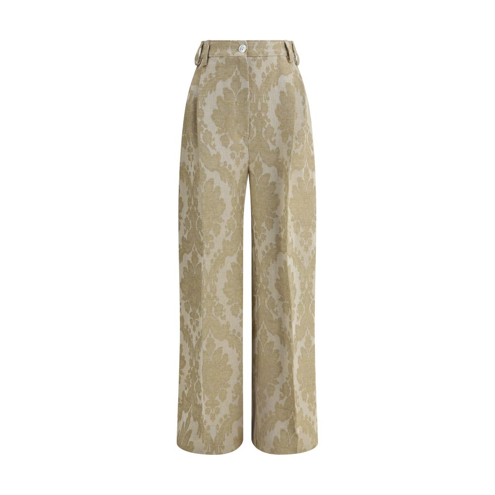 Hose mit Brokat-Print „Ella“
