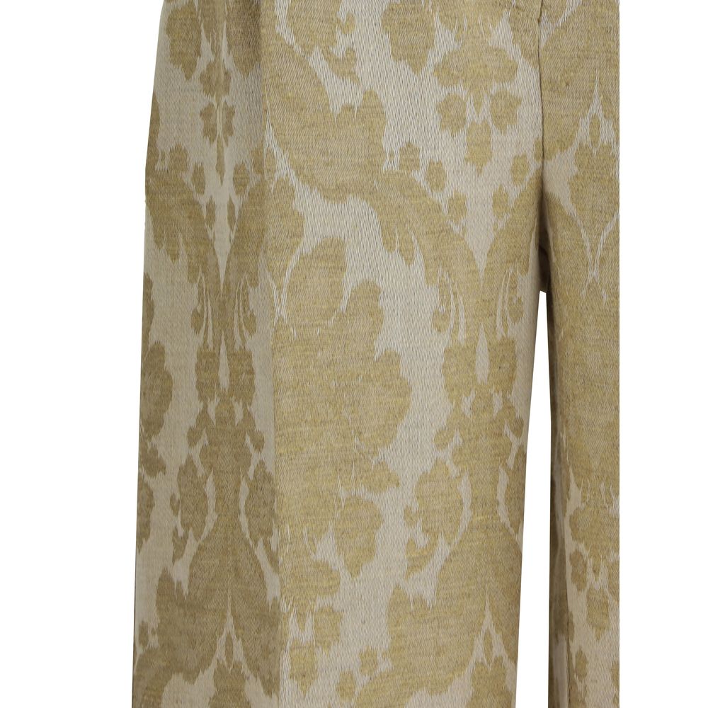 Hose mit Brokat-Print „Ella“