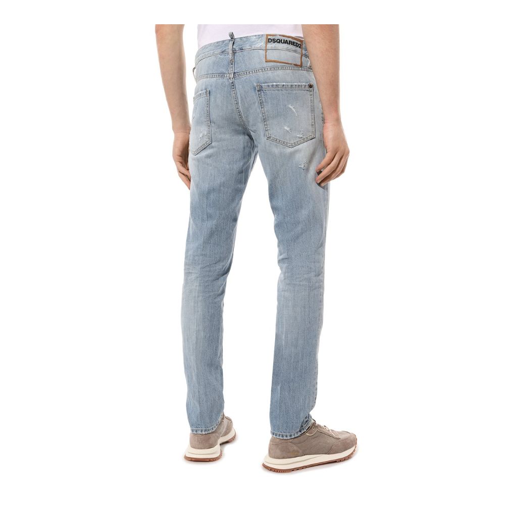 Dsquared² Hellblaue Baumwolljeans für Herren