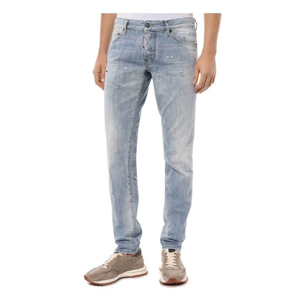 Dsquared² Hellblaue Baumwolljeans für Herren