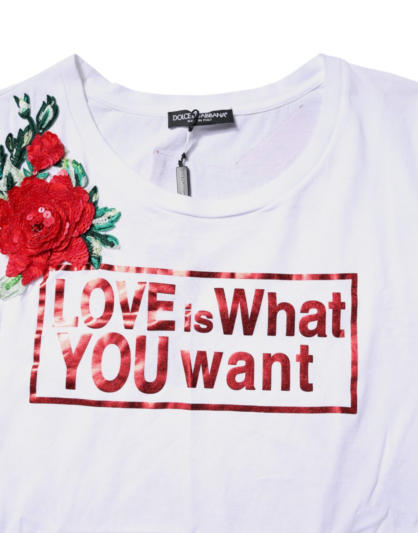 Canotta senza maniche con stampa floreale bianca Dolce & Gabbana
